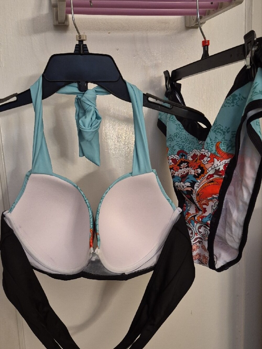 NWOT-SKYE Mercedes Paialey Halter Swimsuit Top & Bottom. Size XXL - Picture 2 of 6